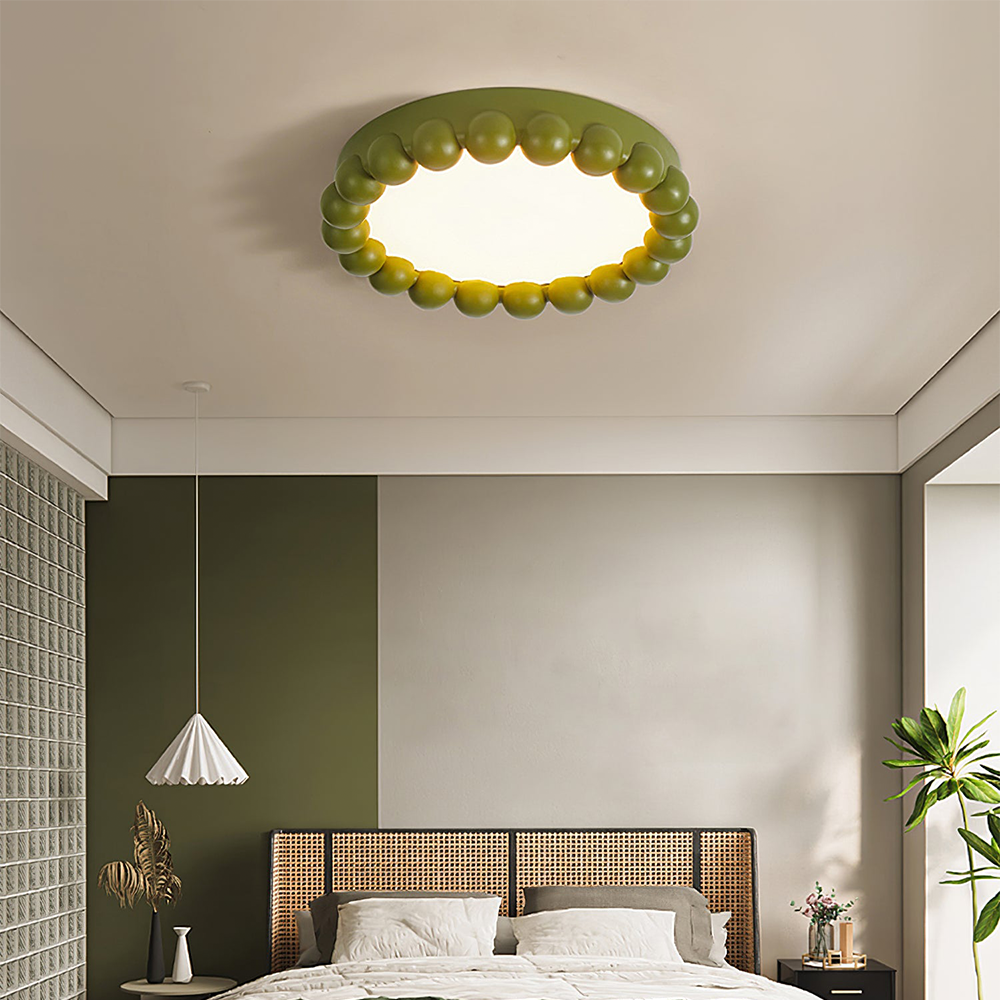 Luzera Resin Ceiling Light with Acrylic Diffuser for Living Rooms