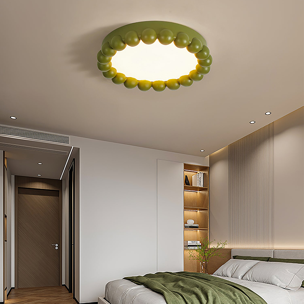Luzera Resin Ceiling Light with Acrylic Diffuser for Living Rooms