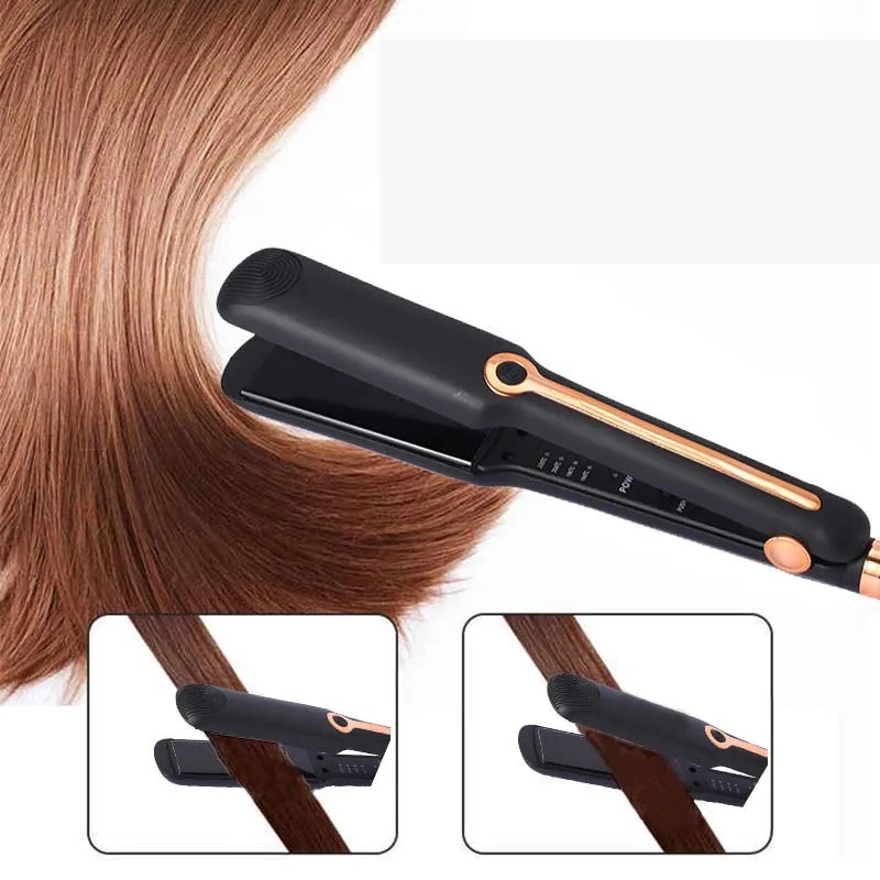 LumiWave Alisador de Cabelo Iónico 2 em 1 com Placas Largas