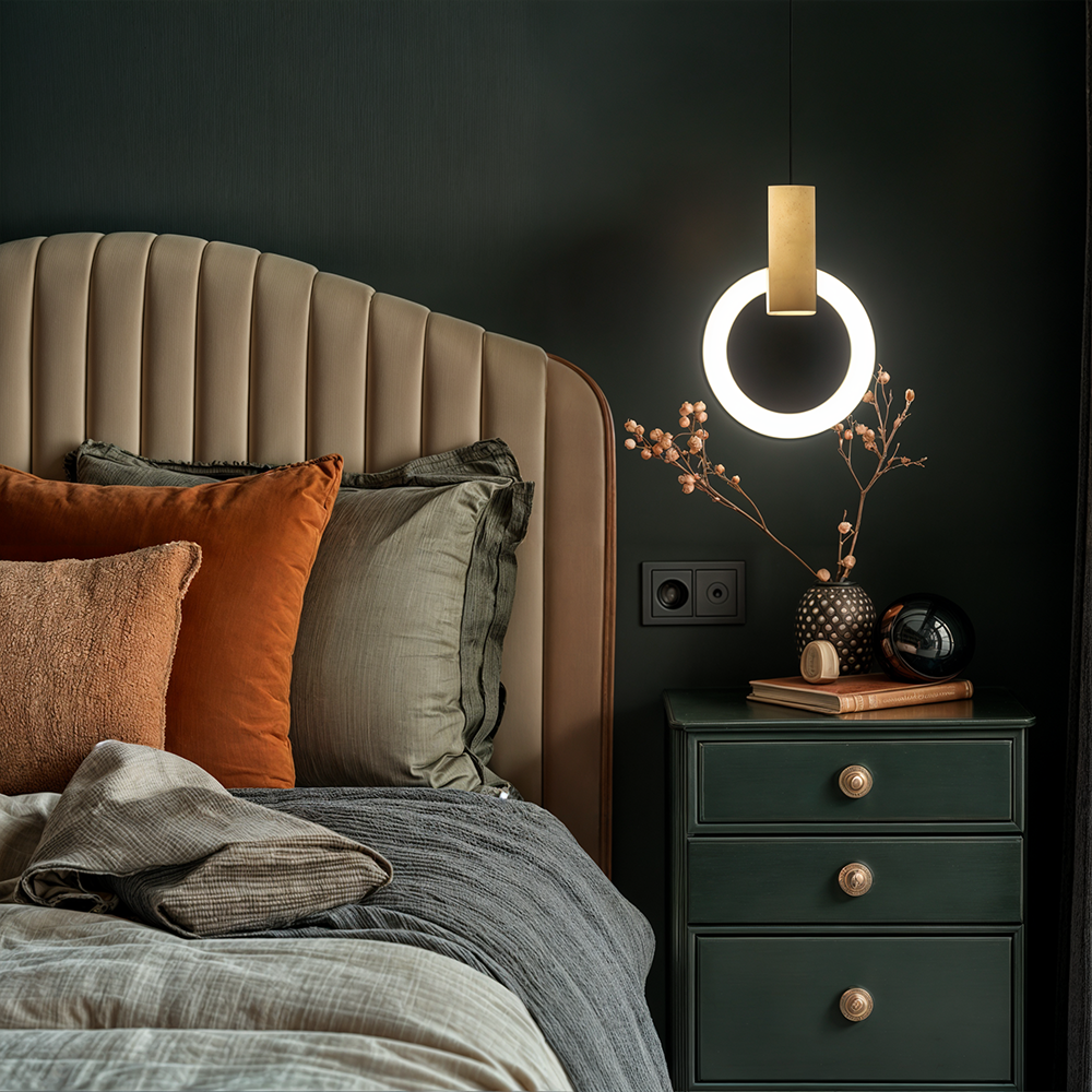 VesperHalo Ceiling Pendant Light Circular Modern Fixture