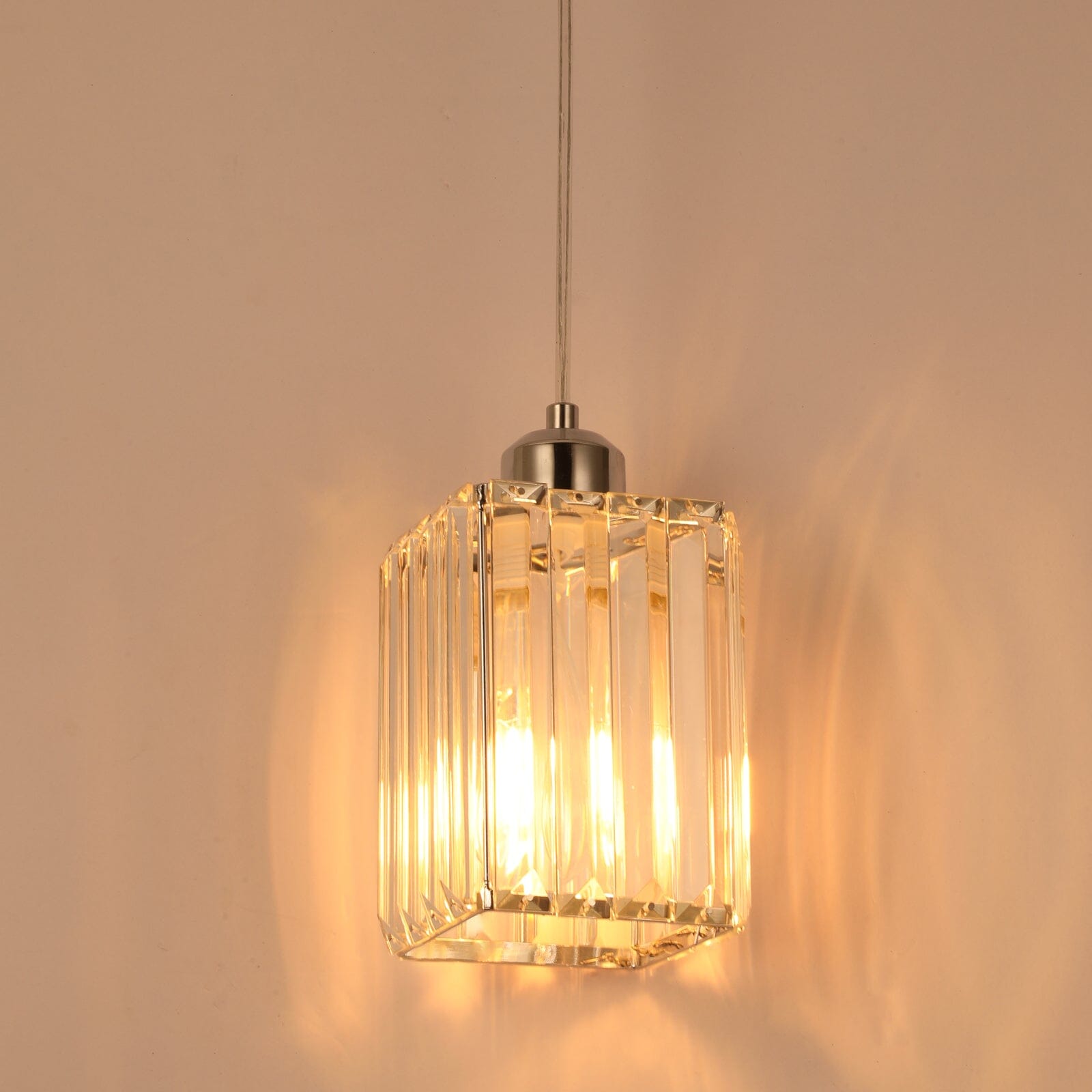 Lumistra Crystal Glass Pendant Light for Living Rooms