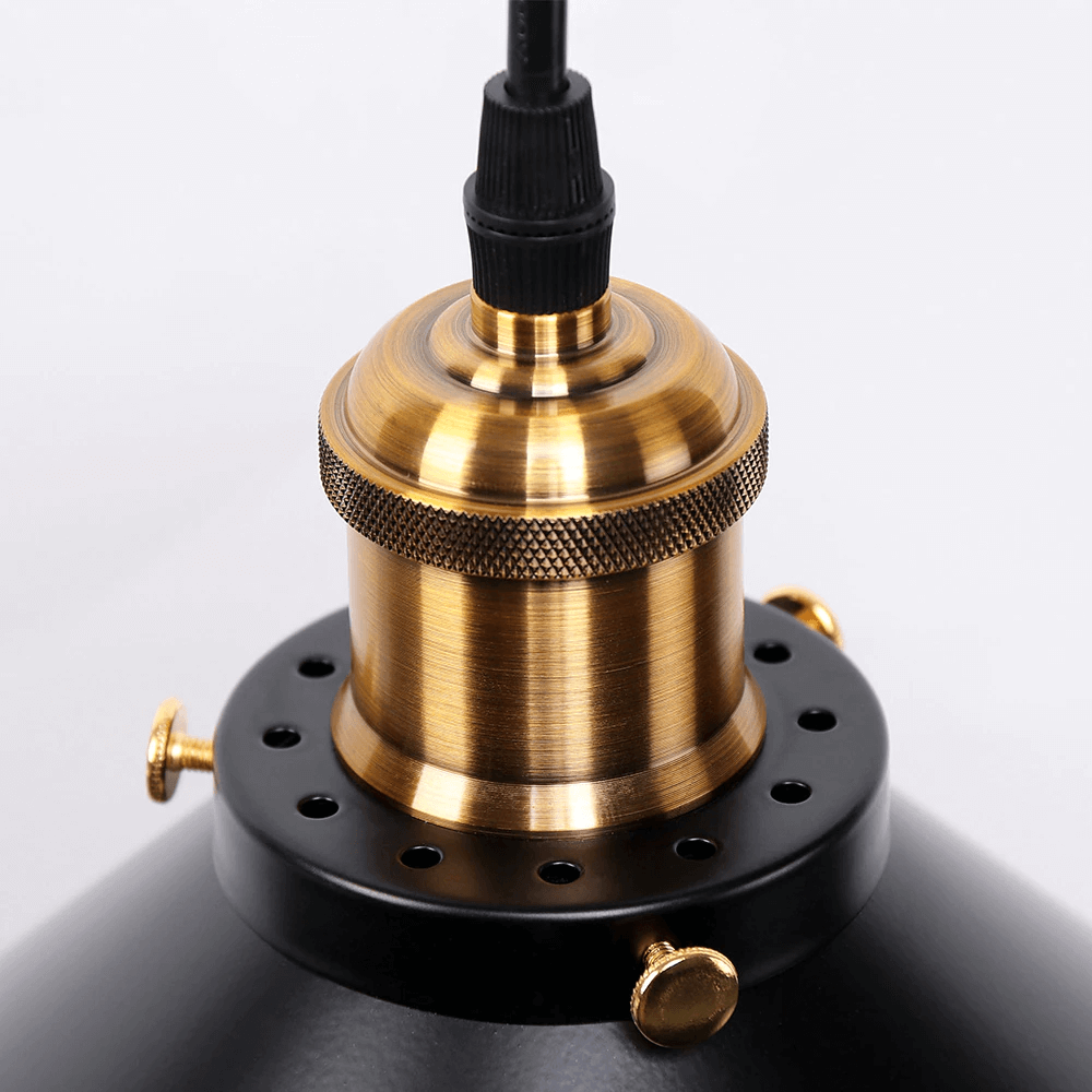 Suspension cône en laiton Elora style industriel vintage