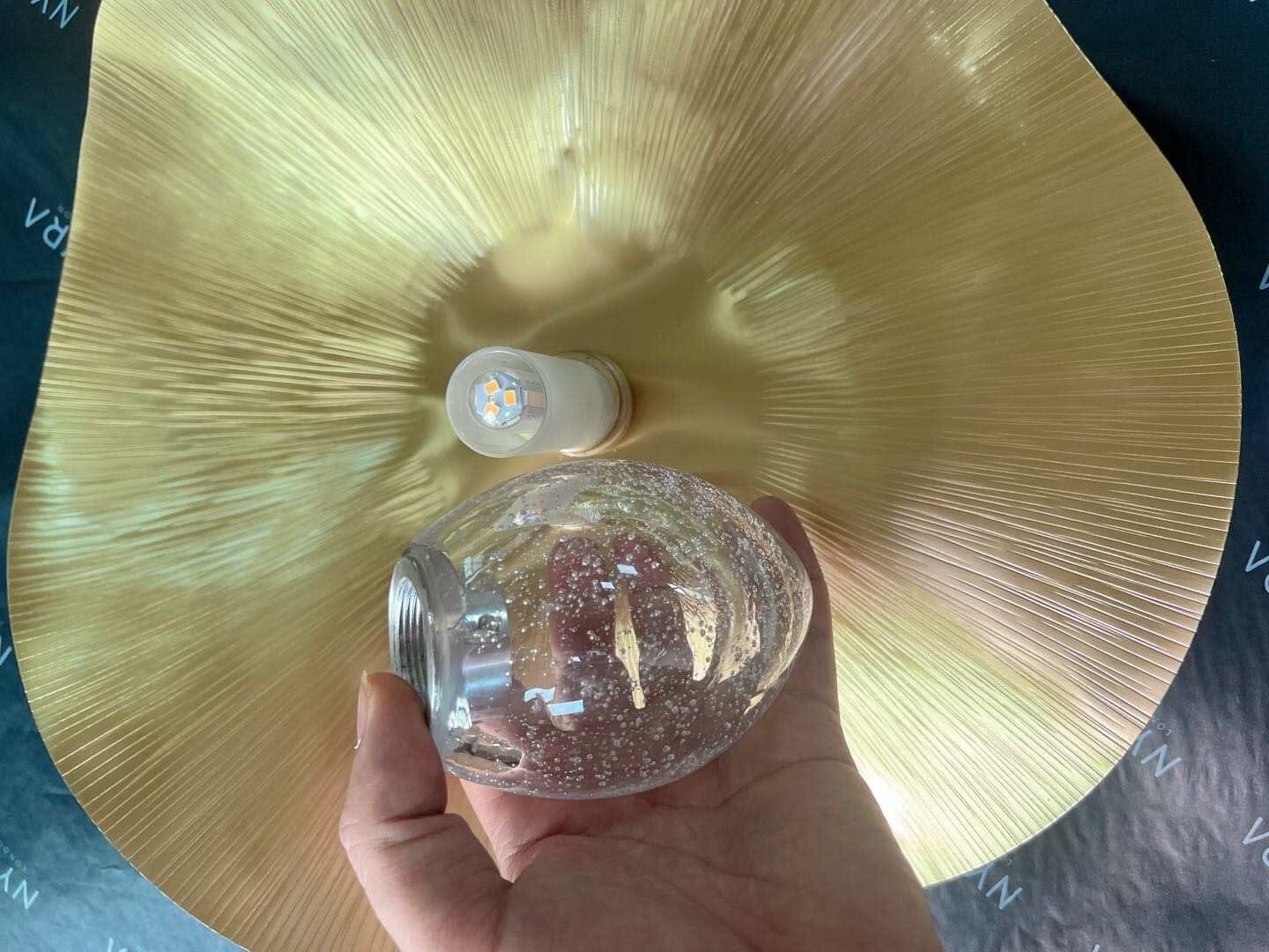 Elara Copper Mini Golden Shell Adjustable Pendant Lights