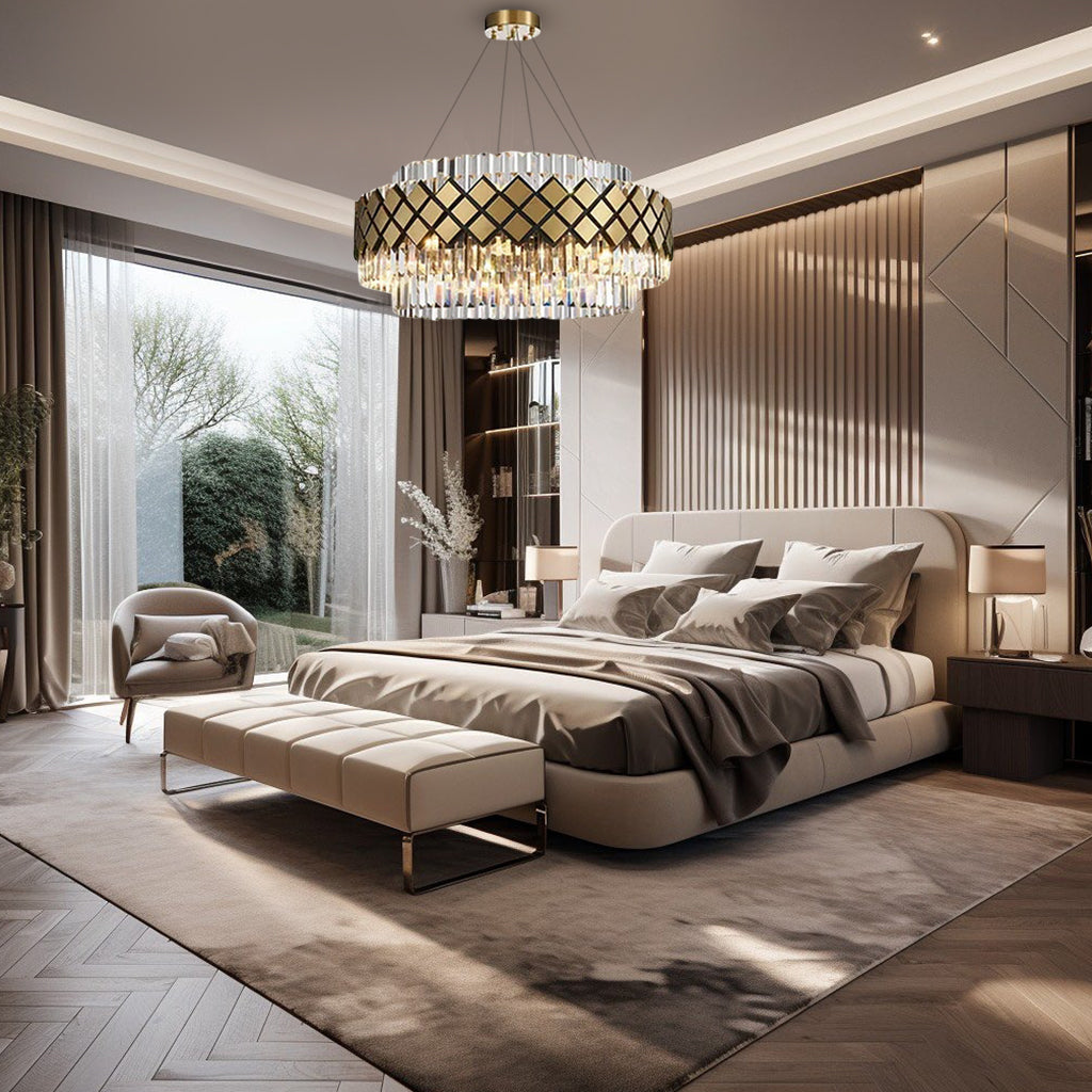 Aurelia Glass Pendant Light in Modern Luxury Glow Finish