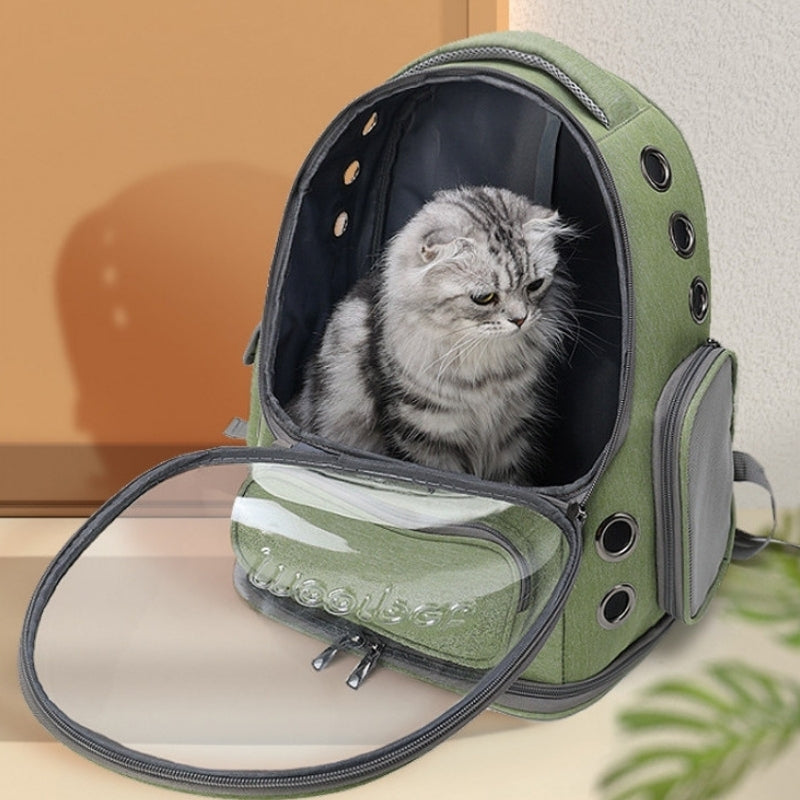 Mochila Transportadora Transparente e Respirável AeroPaw para Gatos e Cães Pequenos