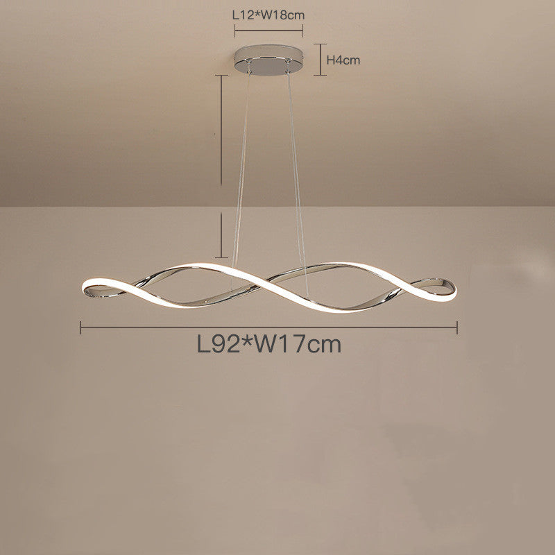 Nordic Spiral Chandelier With Scandinavian Charm And Glow