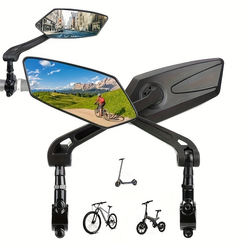 VistaRide | 2-Piece 360° Rotating Bike Mirrors For Scooters