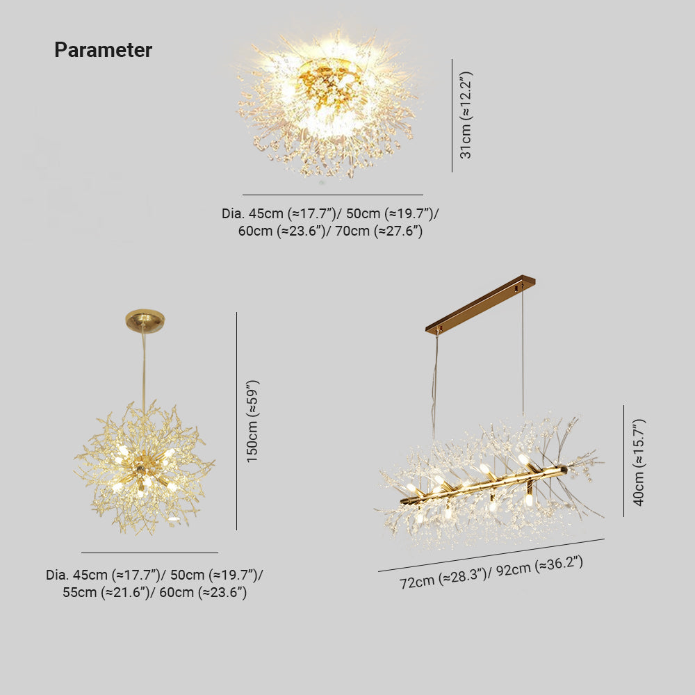 Aureline wit en gouden LED-hanglamp voor woonkamer en eetkamer met metalen frame