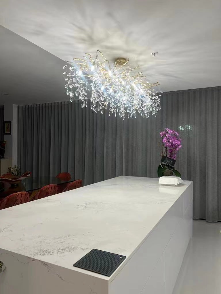 French Style Branch Crystal Chandelier For Modern Homes