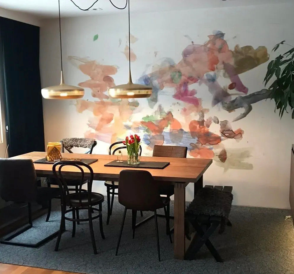 Závěsné svítidlo Ardell Nordic Art s bílým kovovým povrchem