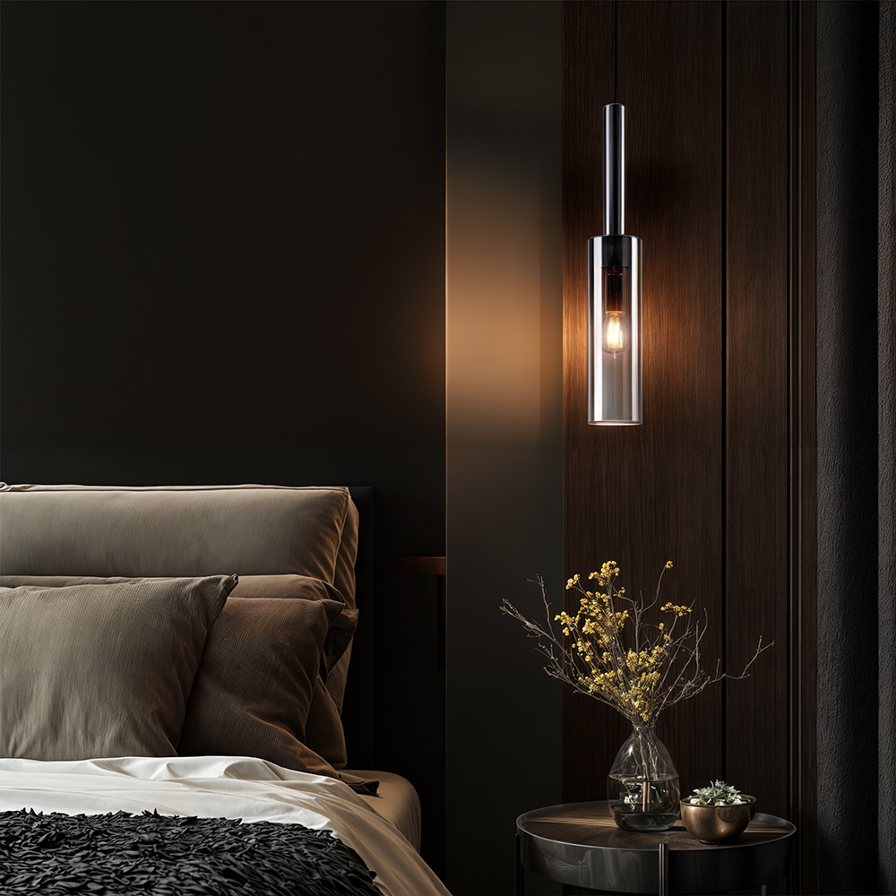 Elegant Lyrian Copper And Crystal Nordic Pendant Lights Set