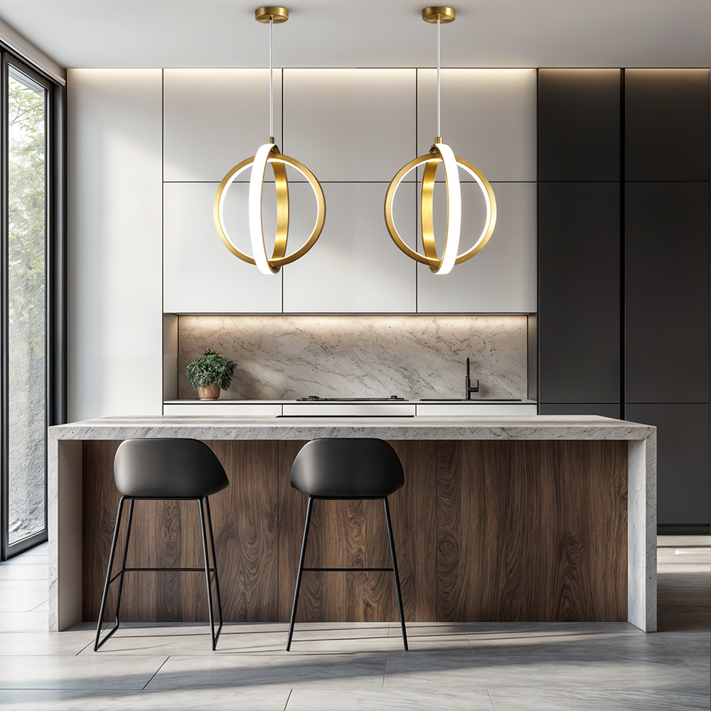 Nyra Mini Iron Pendant Lights | Modern Kitchen Fixtures