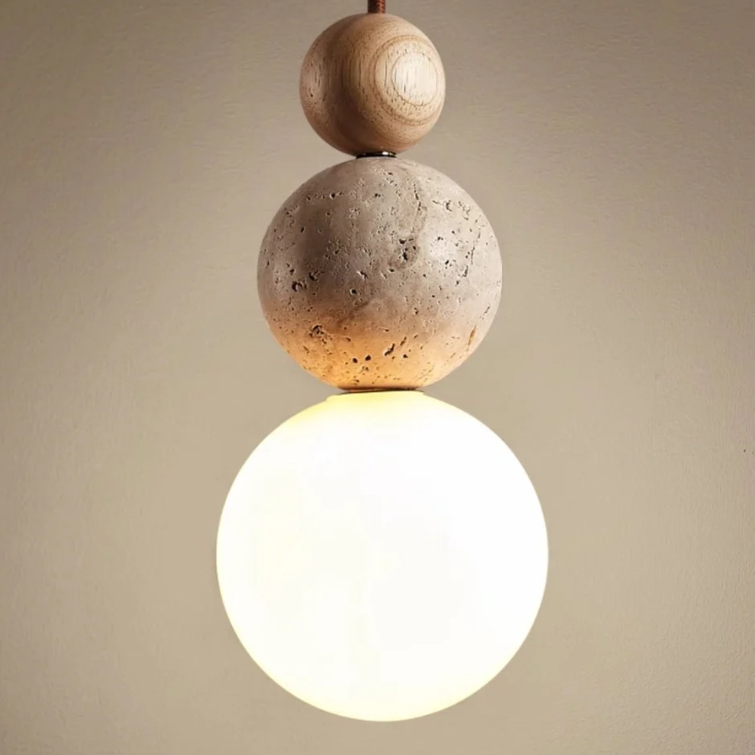 Mirelle Travertine Pendant Lamp for Dining and Living
