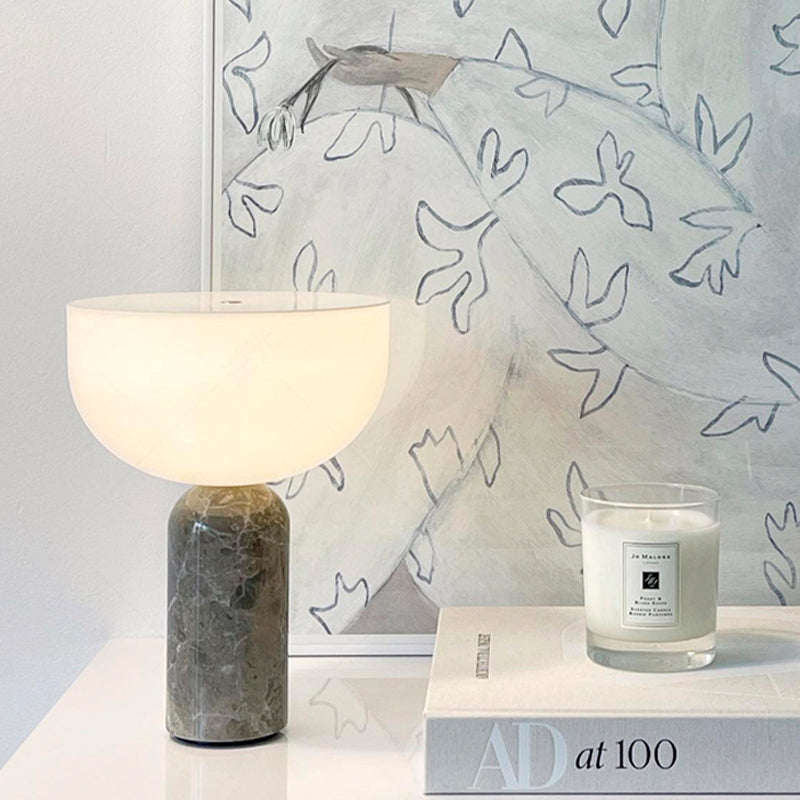 Aurelio Marble Table Lamp With Elegant Base And Warm Glow