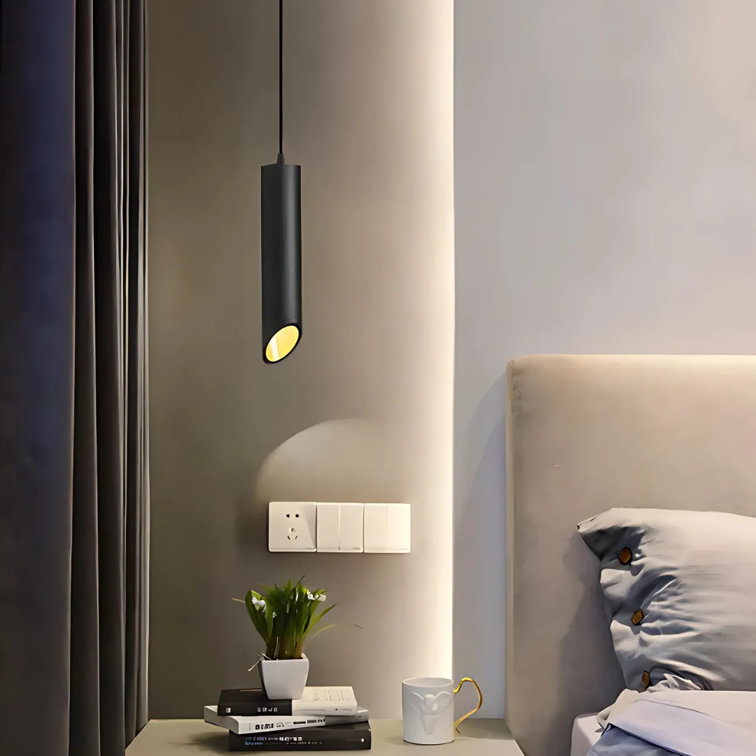 Lumenia Modern Tube Pendant Light For Dining Table Lamp