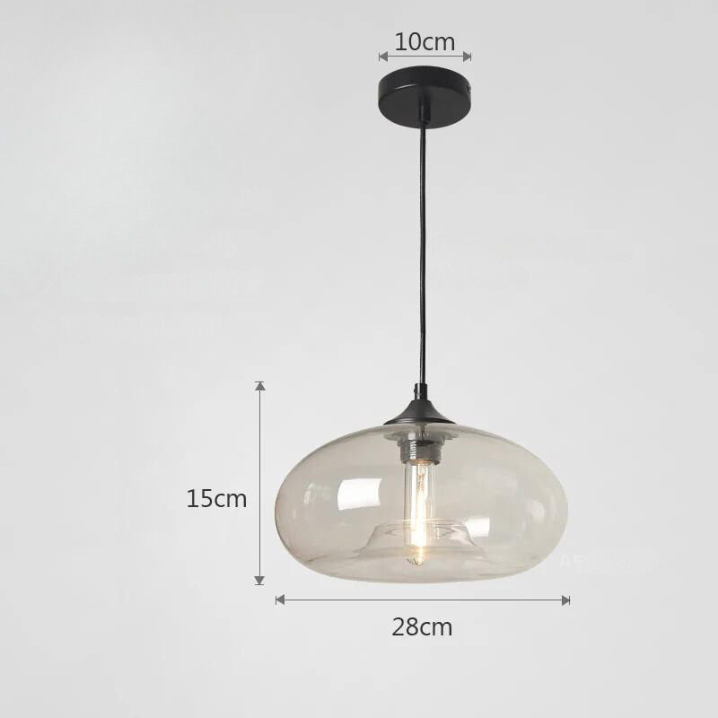 Aurelle | Retro Colored Glass Pendant Lamp For Living Room