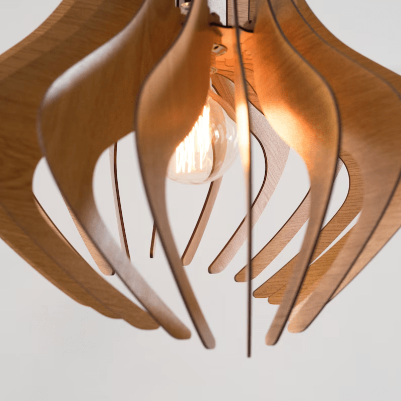 Orion Wood Pendant Light | Handcrafted in Greece, Artisan