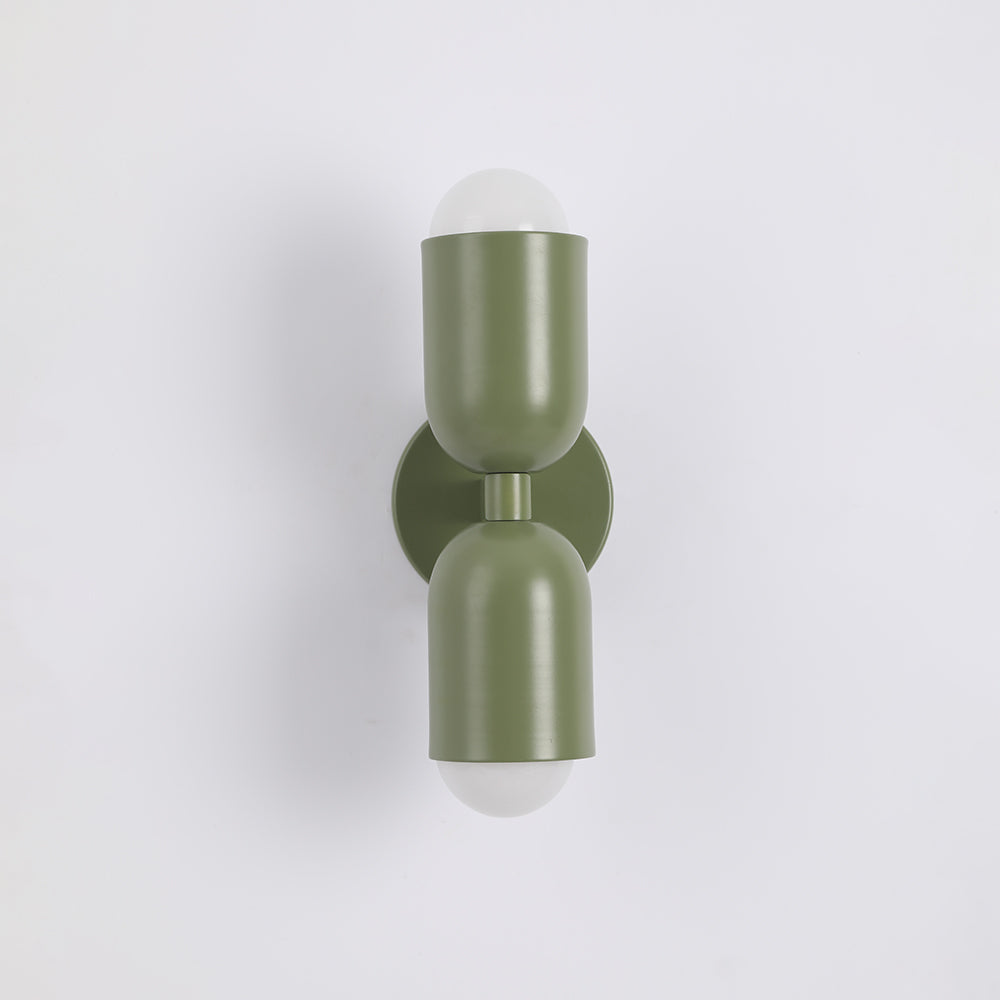 Asterra Metal LED Wall Light in Green, Pink or Red for Modern Living Spaces