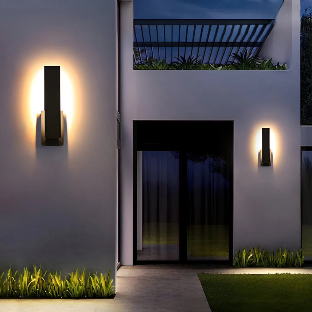Arvella Minimalist LED Outdoor Wall Lamp With Warm Glow