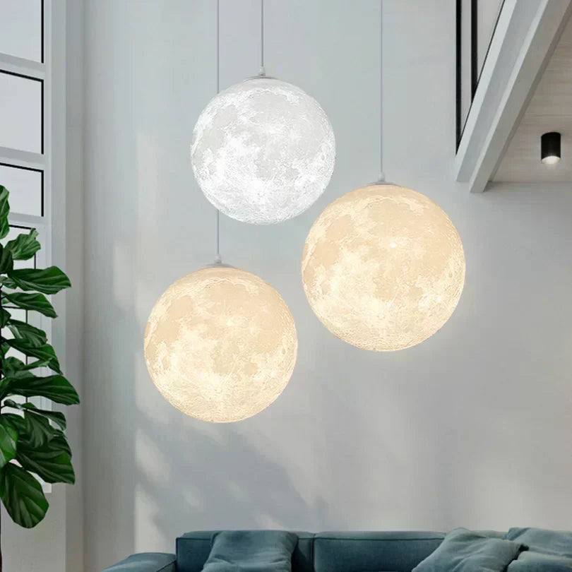 NovaSphere Moonlight Hanging Lamp Elegant Pendant Light