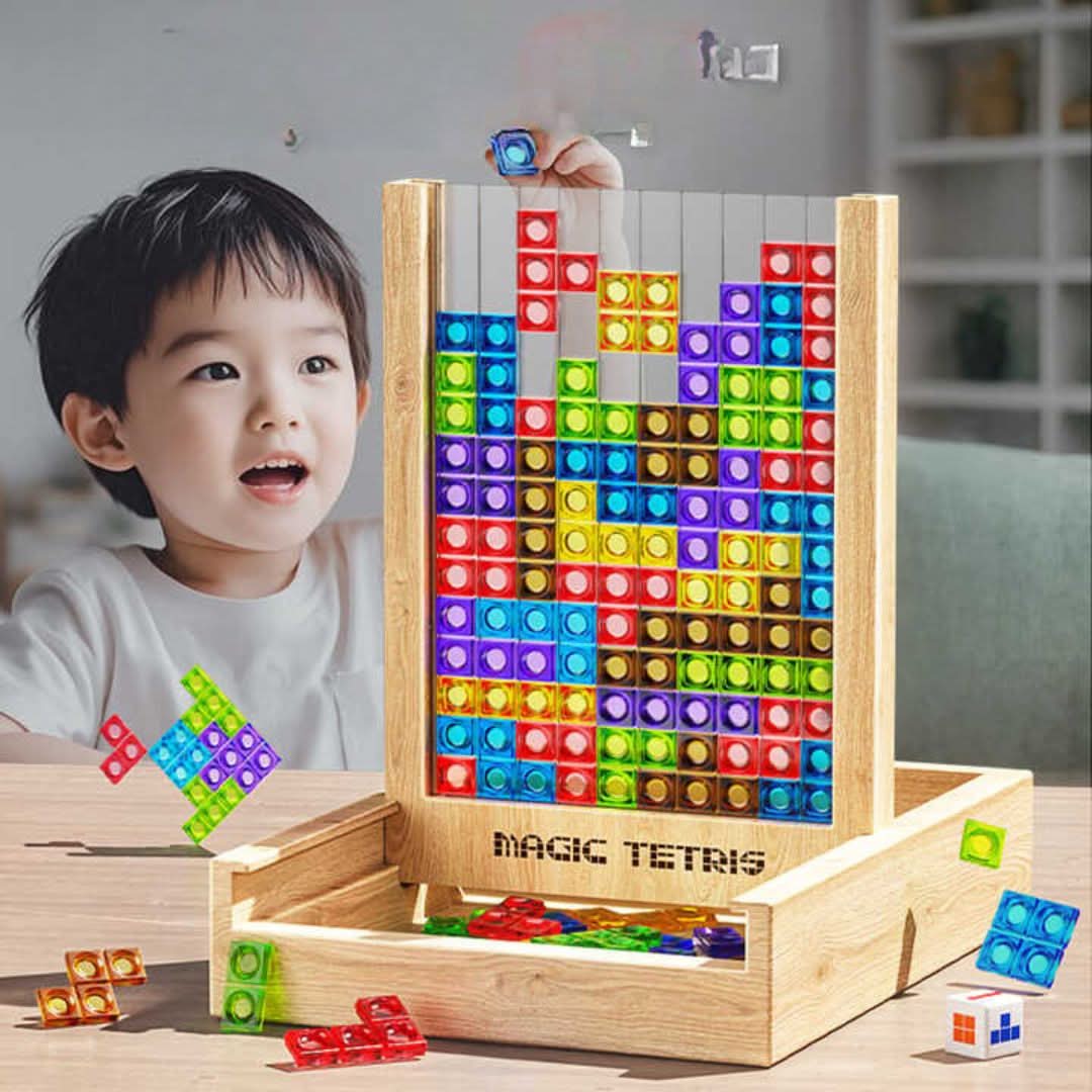 VerdantBlock Tetris Board Sustainable Family Puzzle Game
