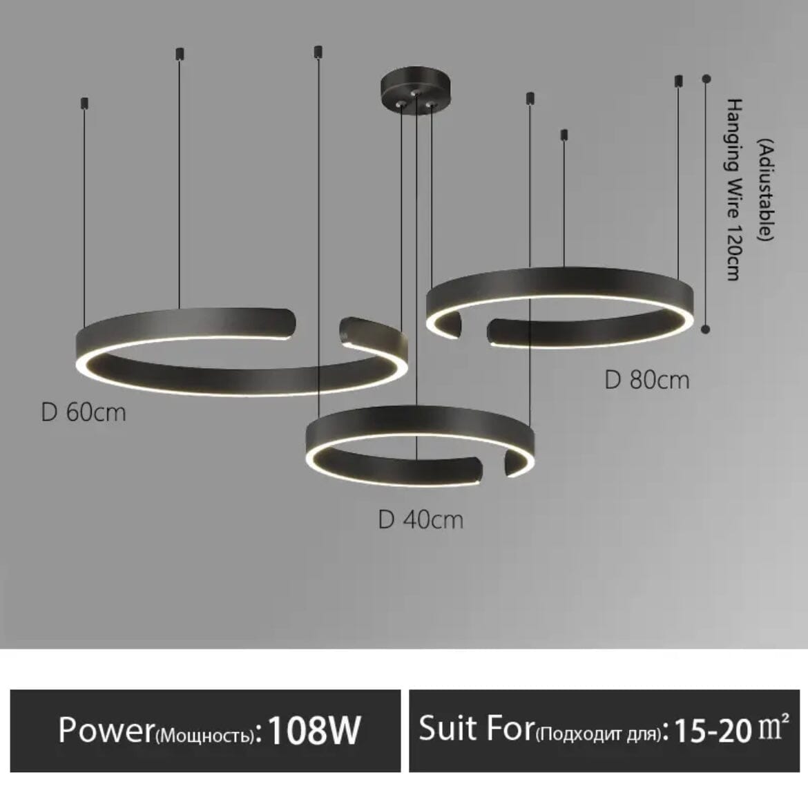 Liora Nordic Ring Chandelier Modern Elegant Lighting