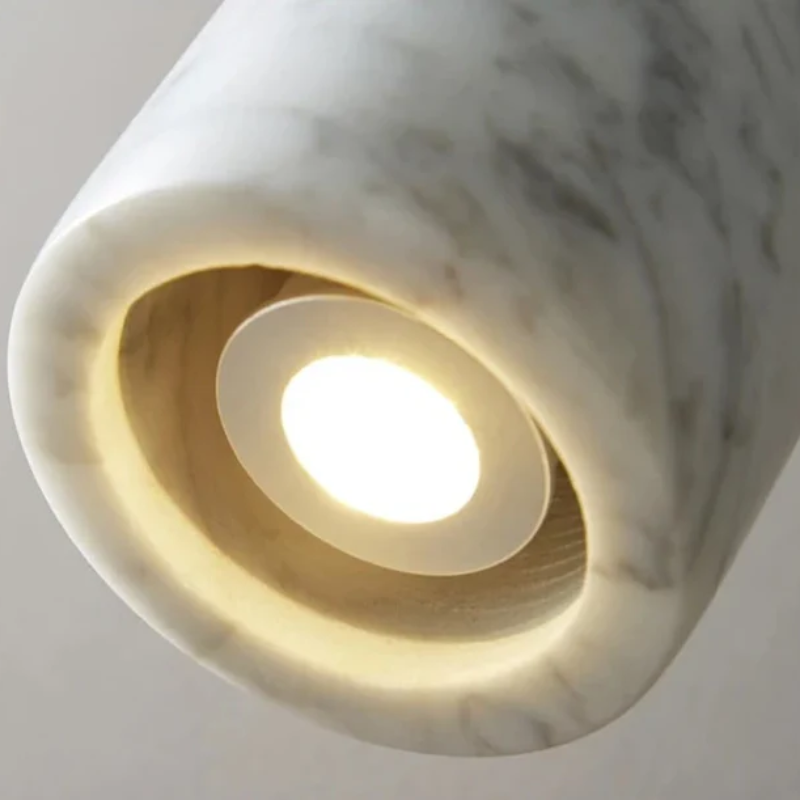 Kirrea Minimalistyczna lampa wisząca LED z marmuru do użytku domowego