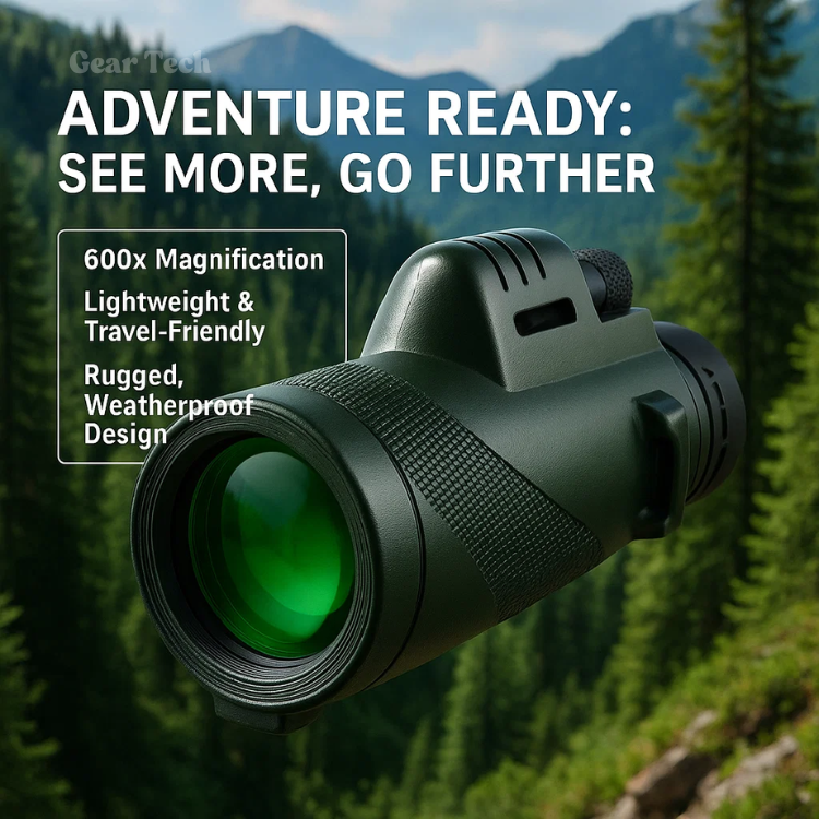 TrailPeak 600x Ultra Zoom Monocular With HD Lens For Hiking