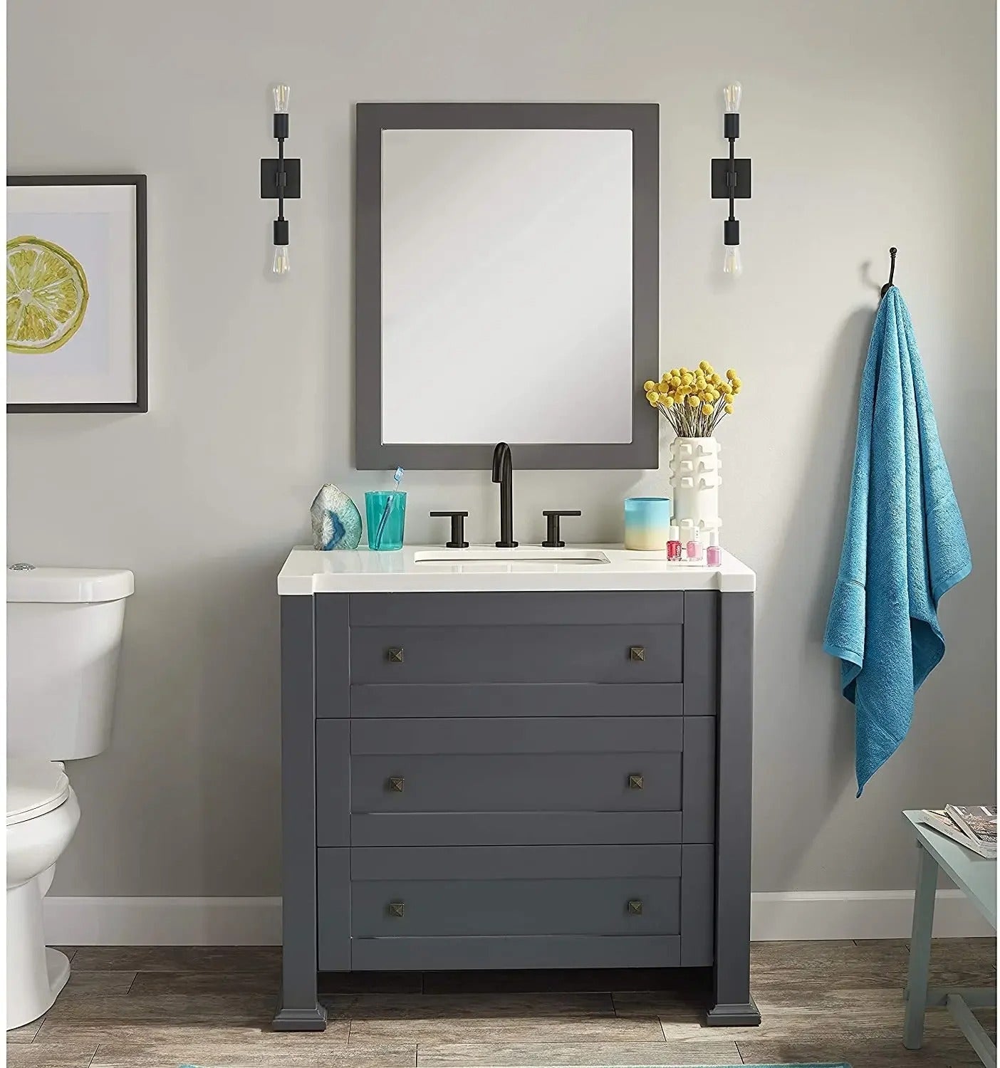 AuroraTwin Sconce Dimmable LED/CFL Metal Wall Mount Light