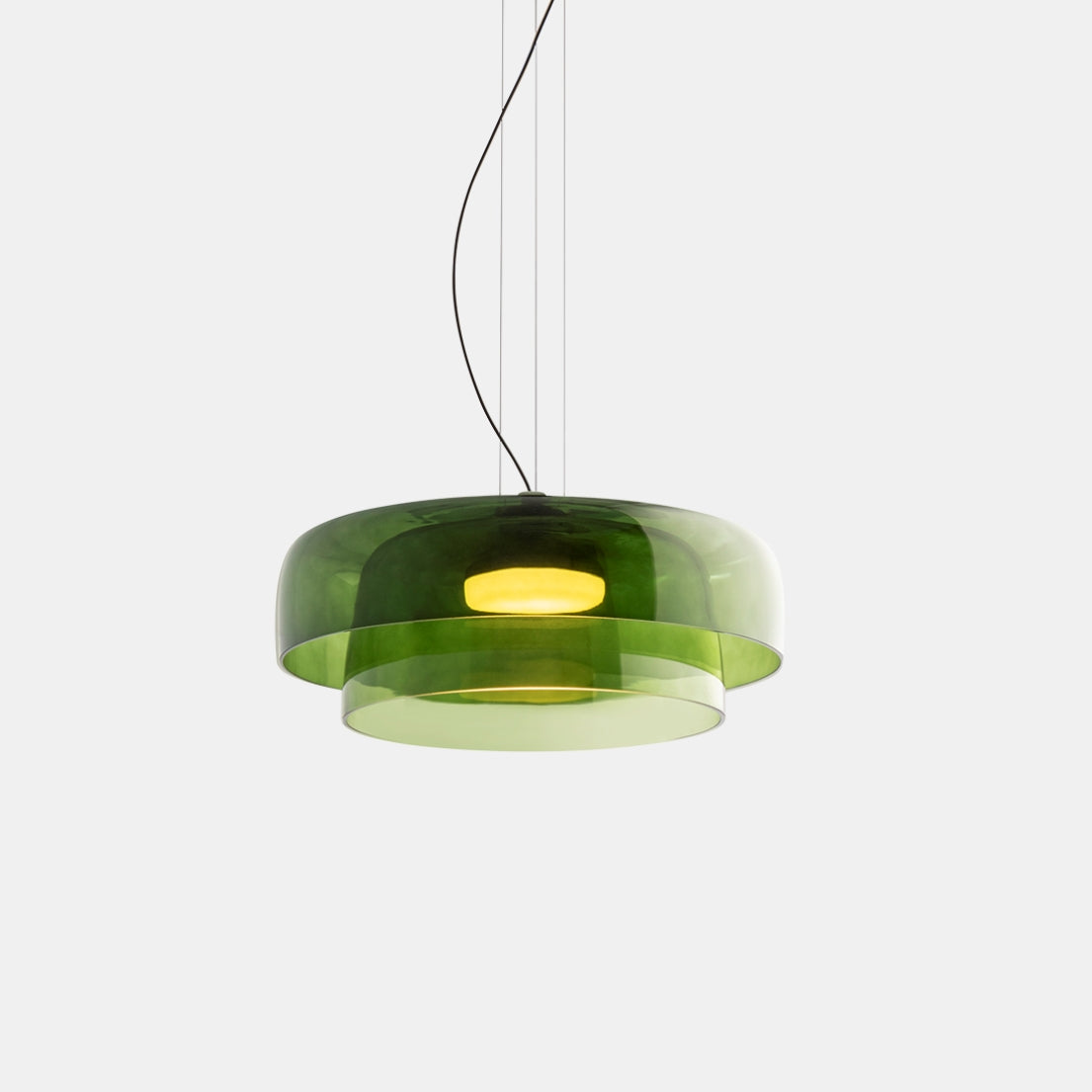 Calyra Glass and Metal Pendant Light for Dining Rooms