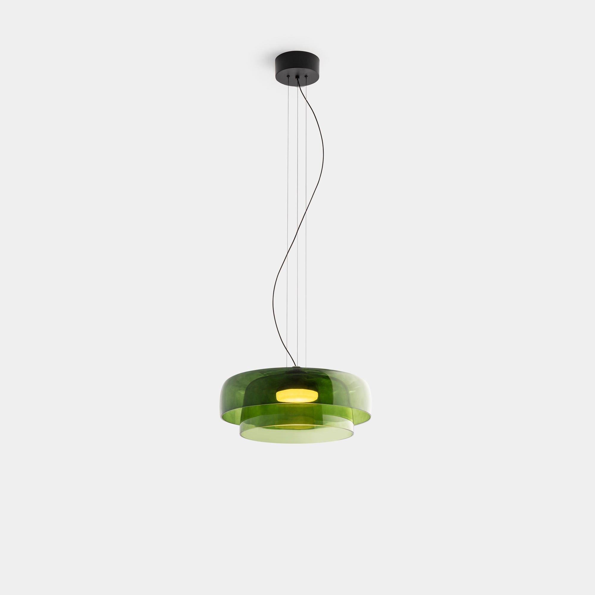 Calyra Glass and Metal Pendant Light for Dining Rooms