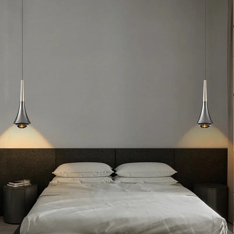 Luminaires suspendus à LED Aurora Dewdrop avec abat-jour en verre