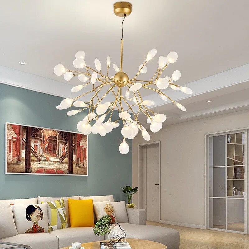 LumaFlare Iron LED Chandelier for Modern Interiors Style