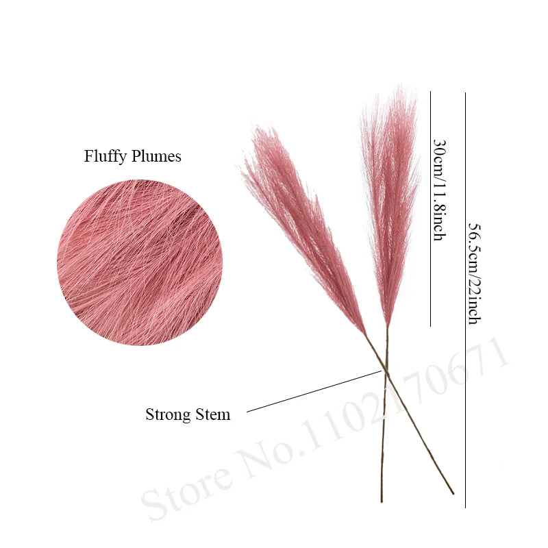 AuroraFluff Pampas fű művirágok ultra puha