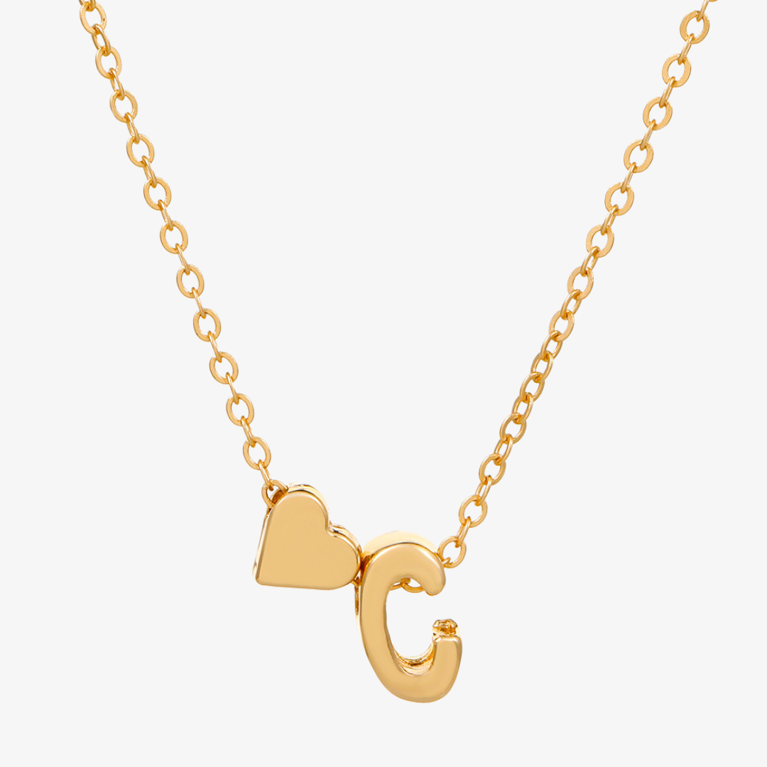 Luna Hart Initial Hanger Ketting