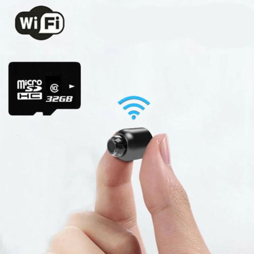 AeroGuard Mini Wireless Hidden Camera With Audio For Nanny Monitoring