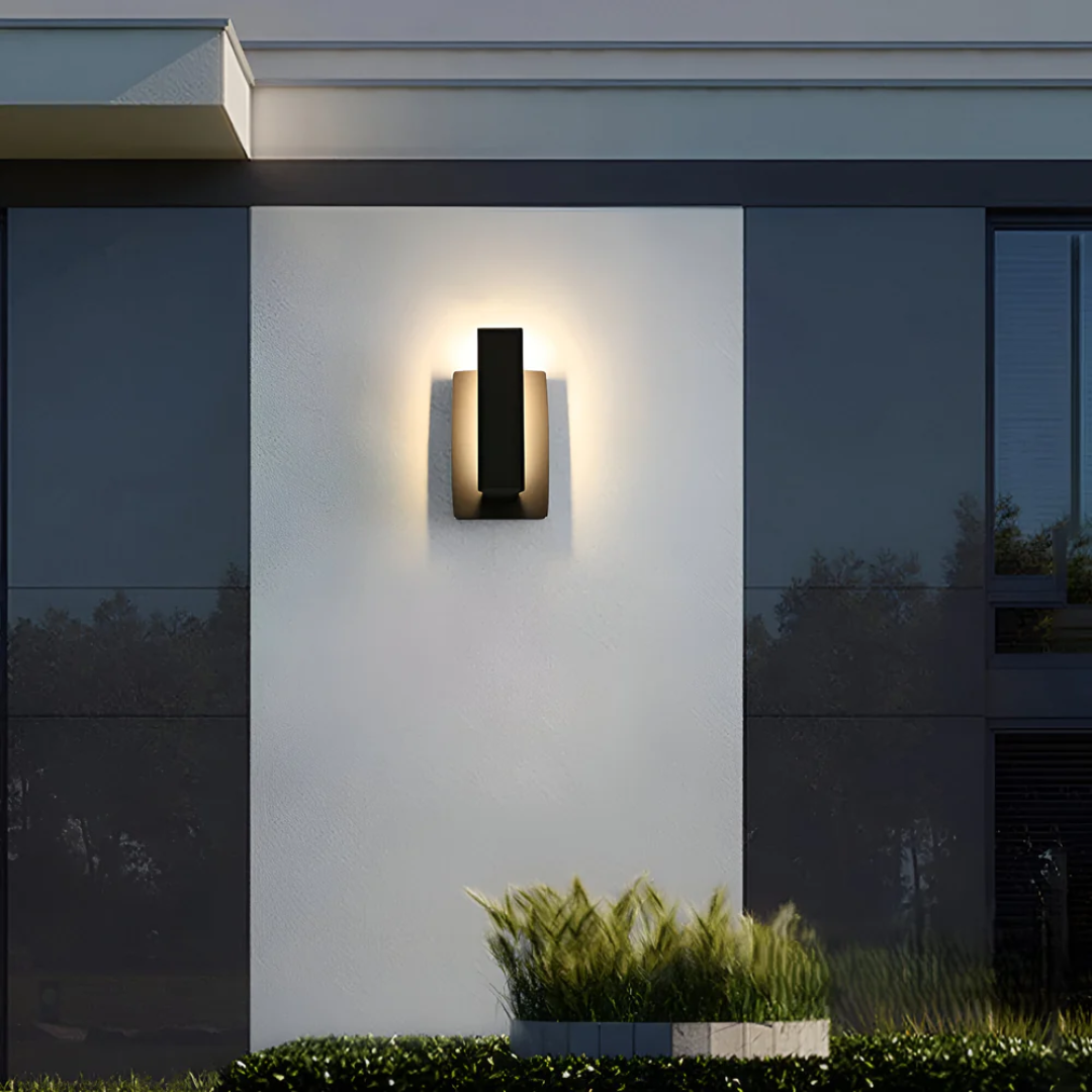 Arvella Minimalist LED Outdoor Wall Lamp With Warm Glow