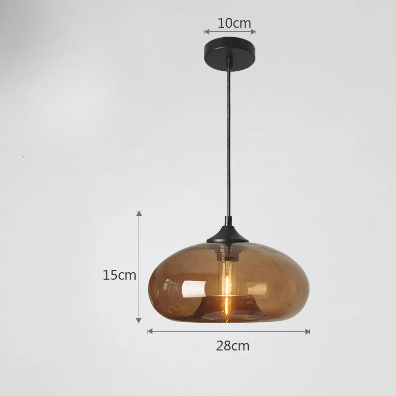 Aurelle | Retro Colored Glass Pendant Lamp For Living Room
