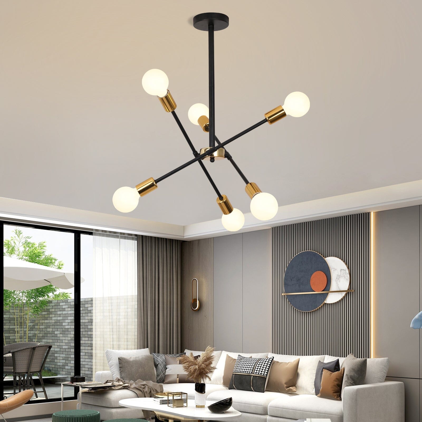 Nordic Iron Wall Light by Novis | Semi-Flush Mount 90-260V