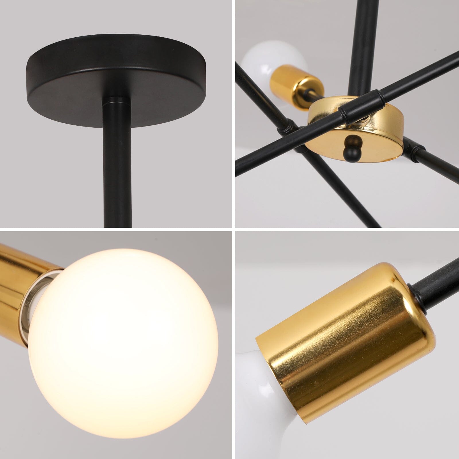 Nordic Iron Wall Light by Novis | Semi-Flush Mount 90-260V