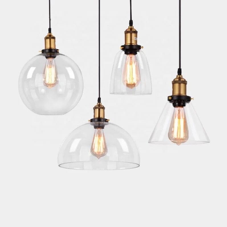 Novae Retro Glass Pendant Lights for Living Rooms and Lofts