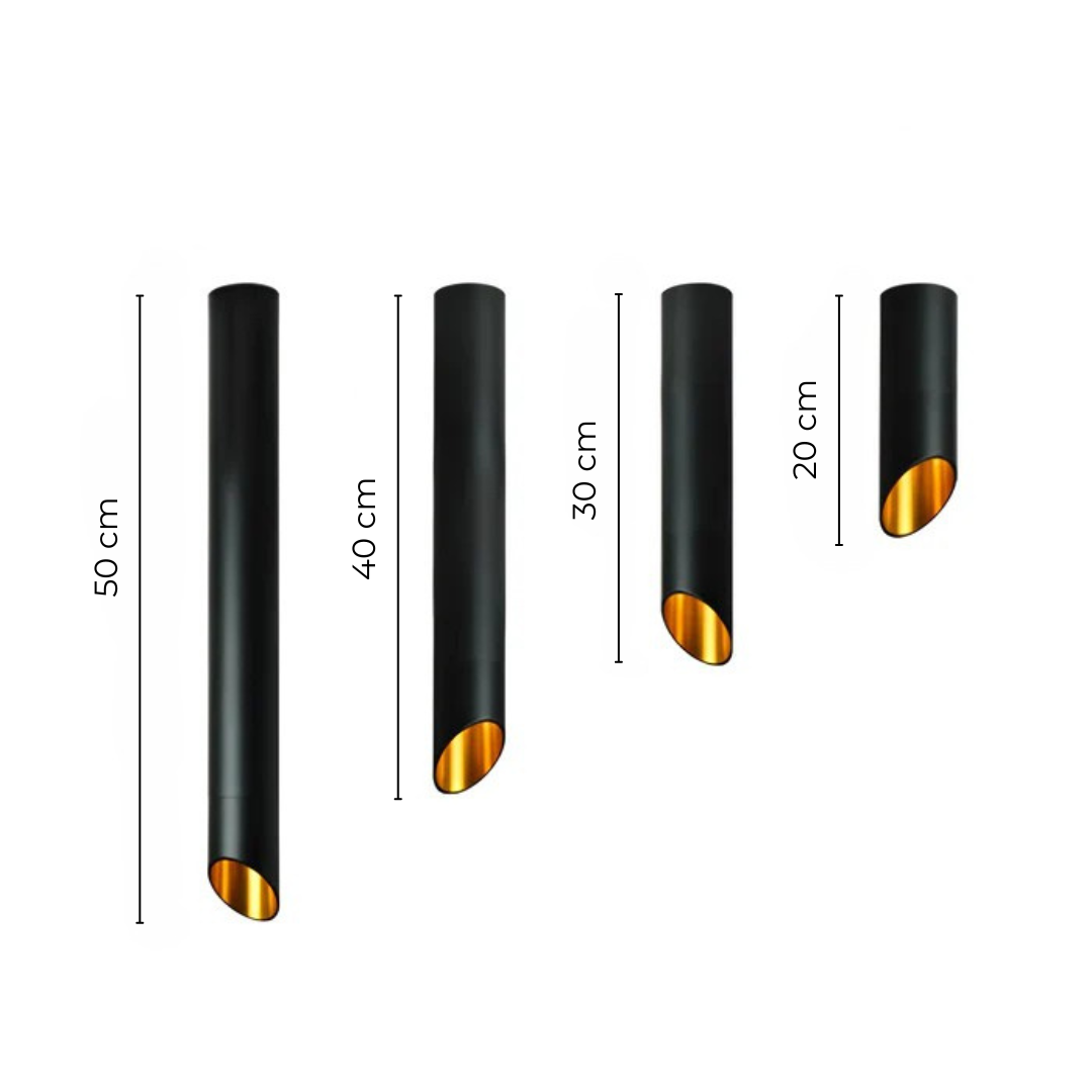 Lumenia Modern Tube Pendant Light For Dining Table Lamp