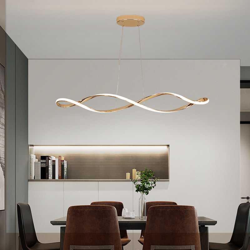 Nordic Spiral Chandelier With Scandinavian Charm And Glow