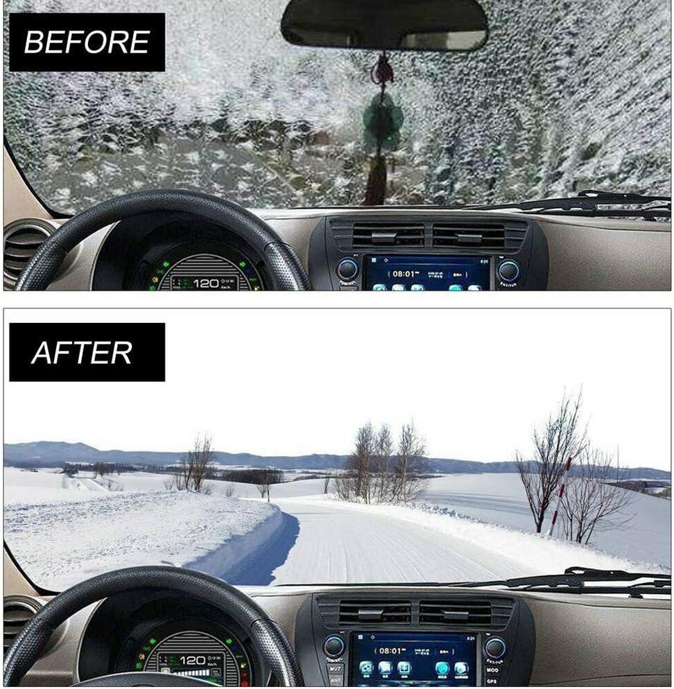 مروحة سخان سيارة سيراميكية 12 فولت مع منظم حرارة أوتوماتيكي لإزالة الصقيع والضباب