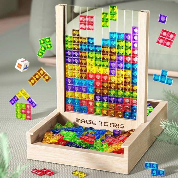 VerdantBlock Tetris Board Sustainable Family Puzzle Game
