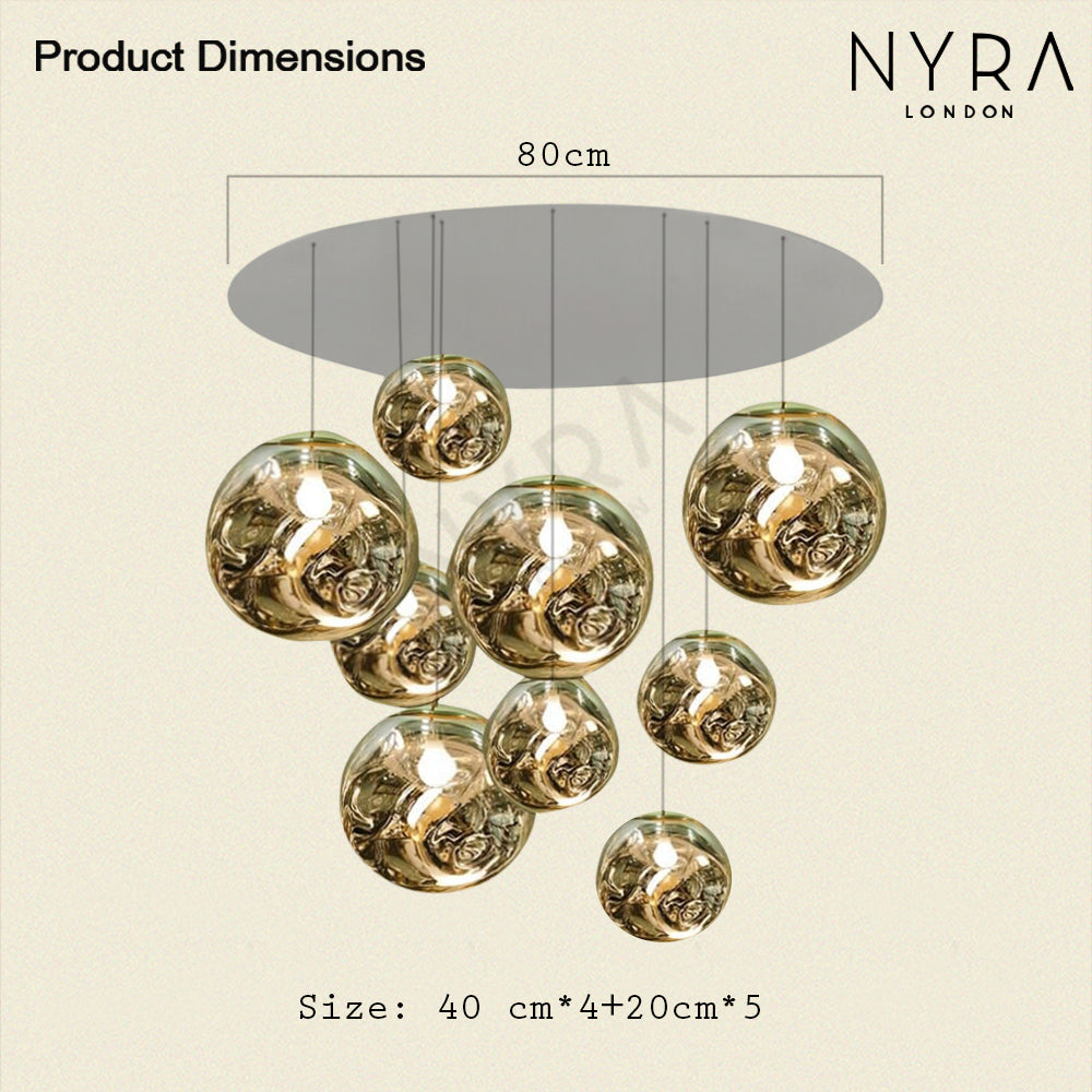 Astra Nordic Pendant Chandelier With Adjustable Light