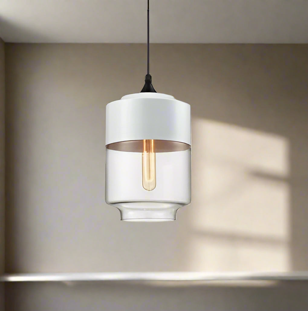 Kirrae Glass and Wood Pendant Light Luxurious Design