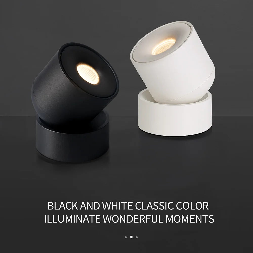 LumaPivot Foco de Teto LED Rotativo 360° para Casas