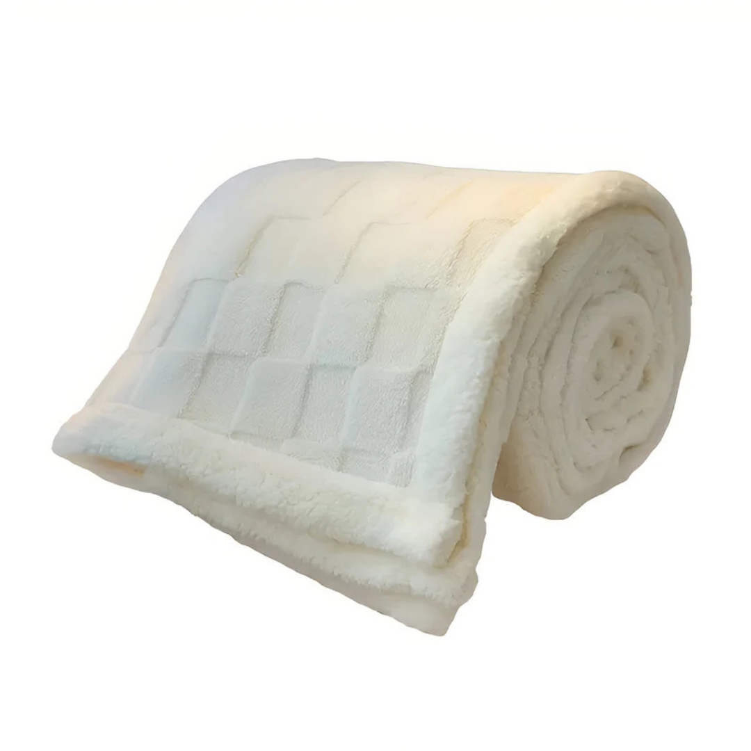 Velora | Pătură de lux reversibilă din fleece cu model în carouri