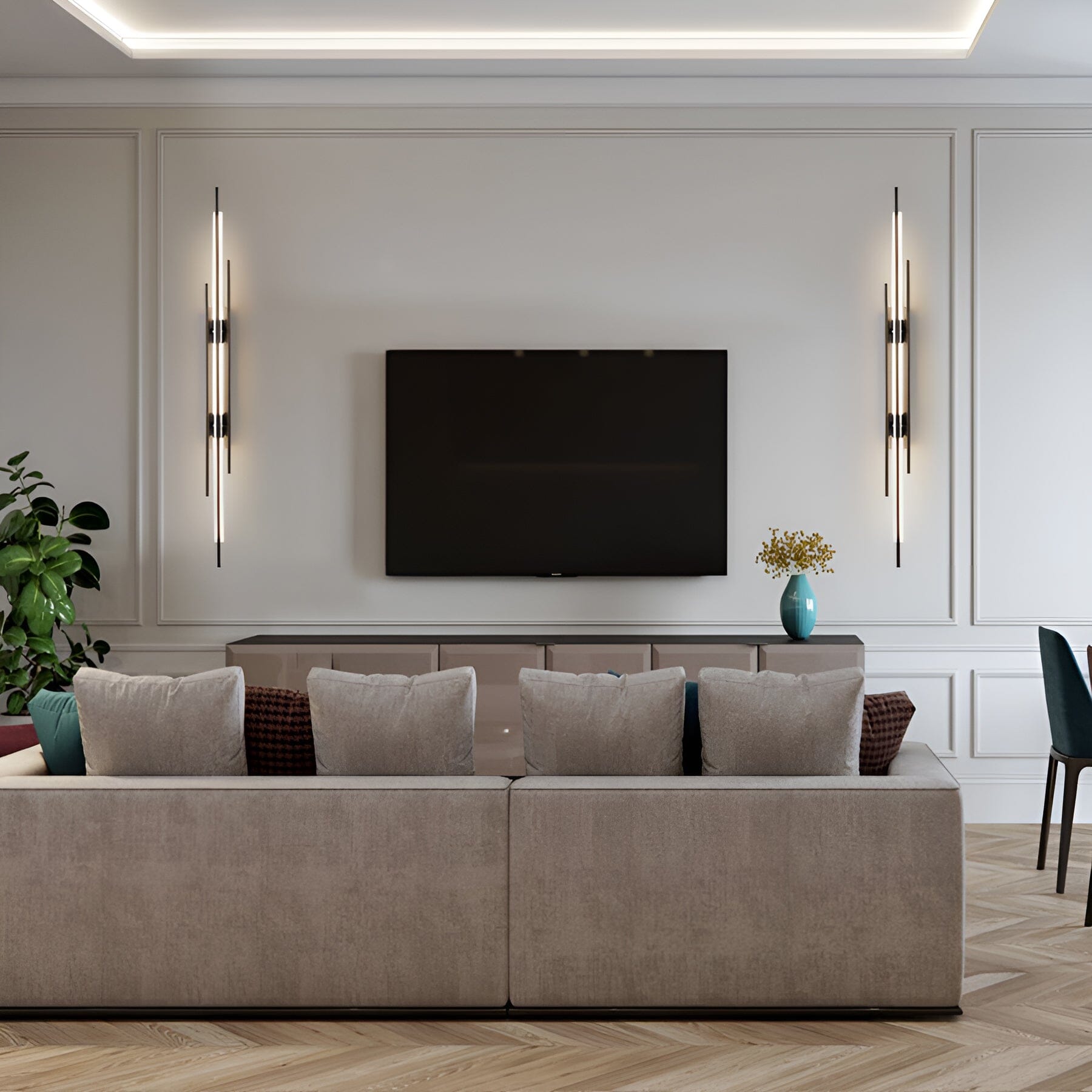 Luminex Aztec LED Wall Lamp with Glass Ball for Ambience